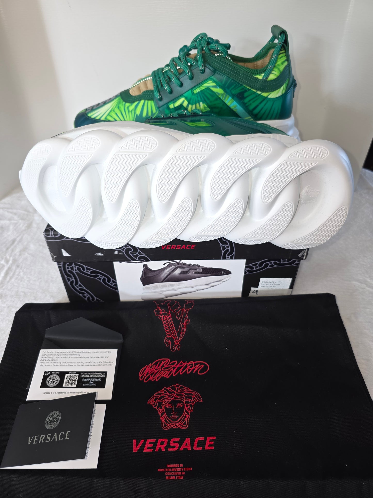 Concepts × Versace Chain Reaction M Leather Trainers