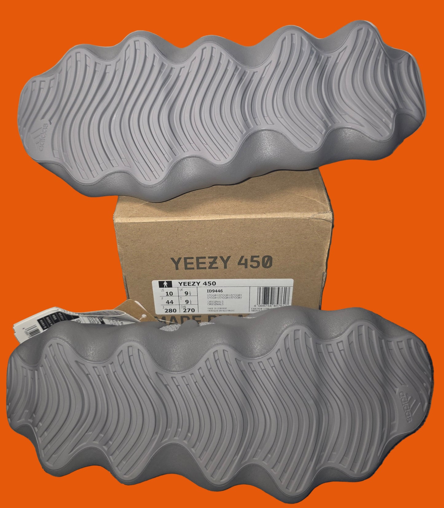 Yeezy 450 (ID9446) Storm Grey New with Box
