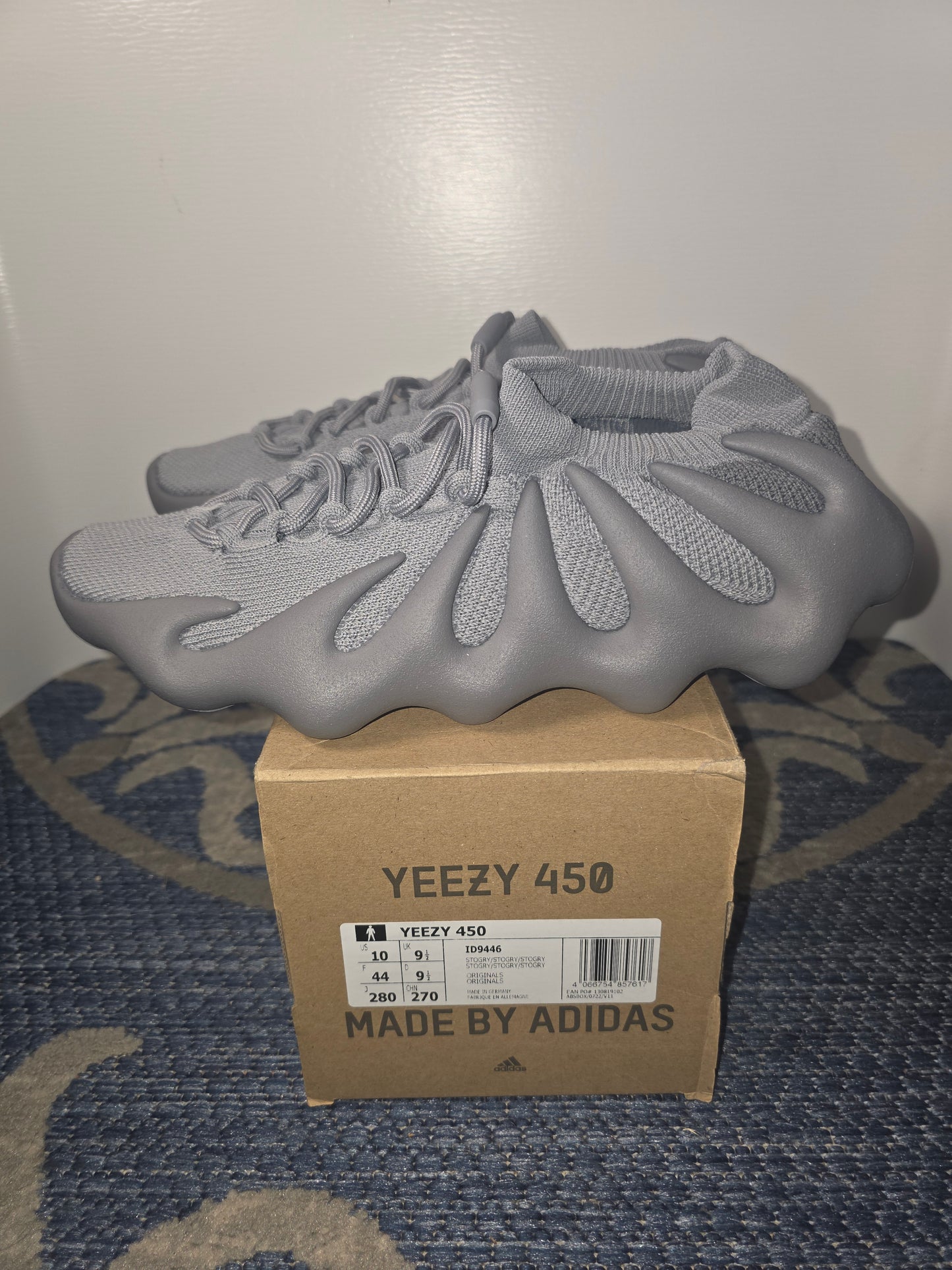 Yeezy 450 (ID9446) Storm Grey New with Box