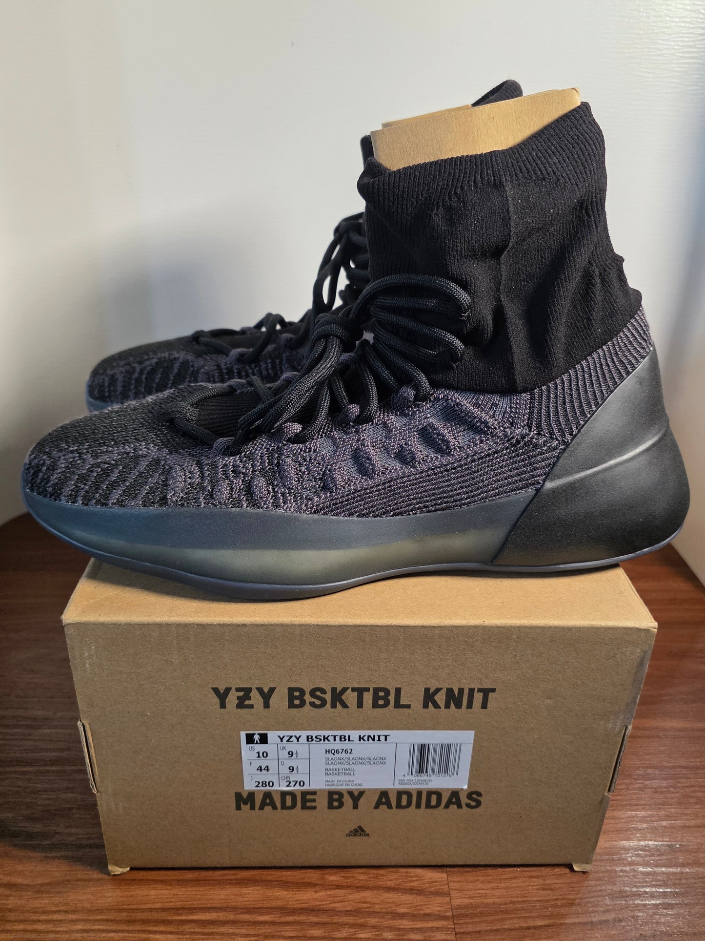 Yeezy Basketball Knit in Slate Onyx, (HQ6762) New with Box
