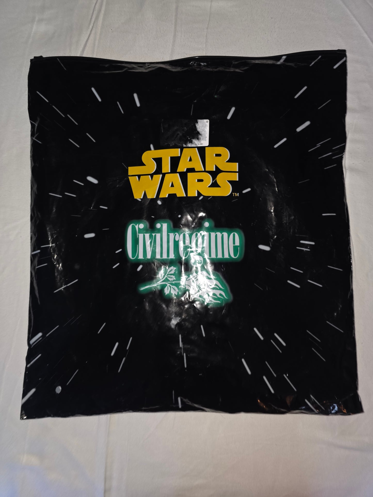 Size Men's Medium Civil Regime Star Wars Padme 1 size Oversized Tee Black