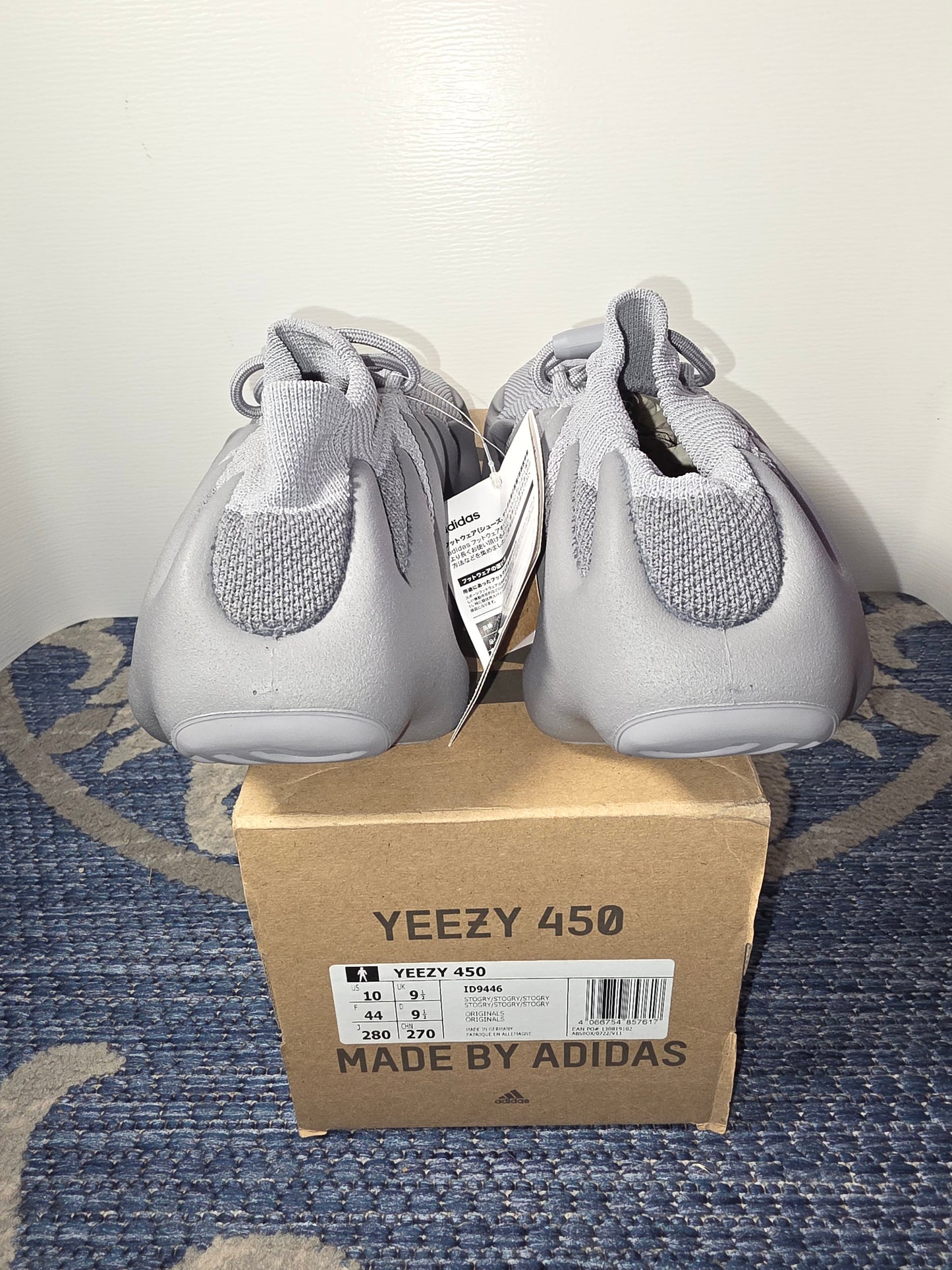 Yeezy 450 (ID9446) Storm Grey New with Box