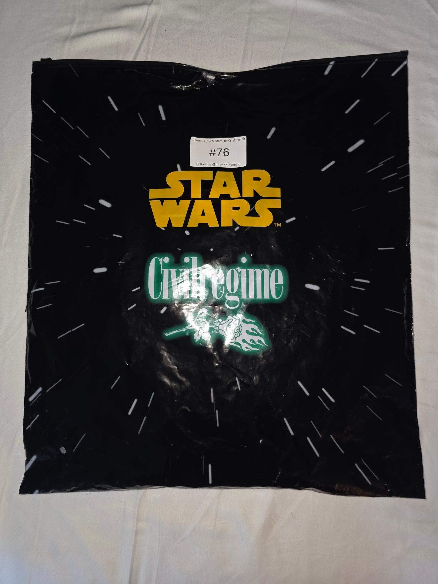 Men's Size Medium Civil Regime x Star Wars JarJar Binks Jersey RARE