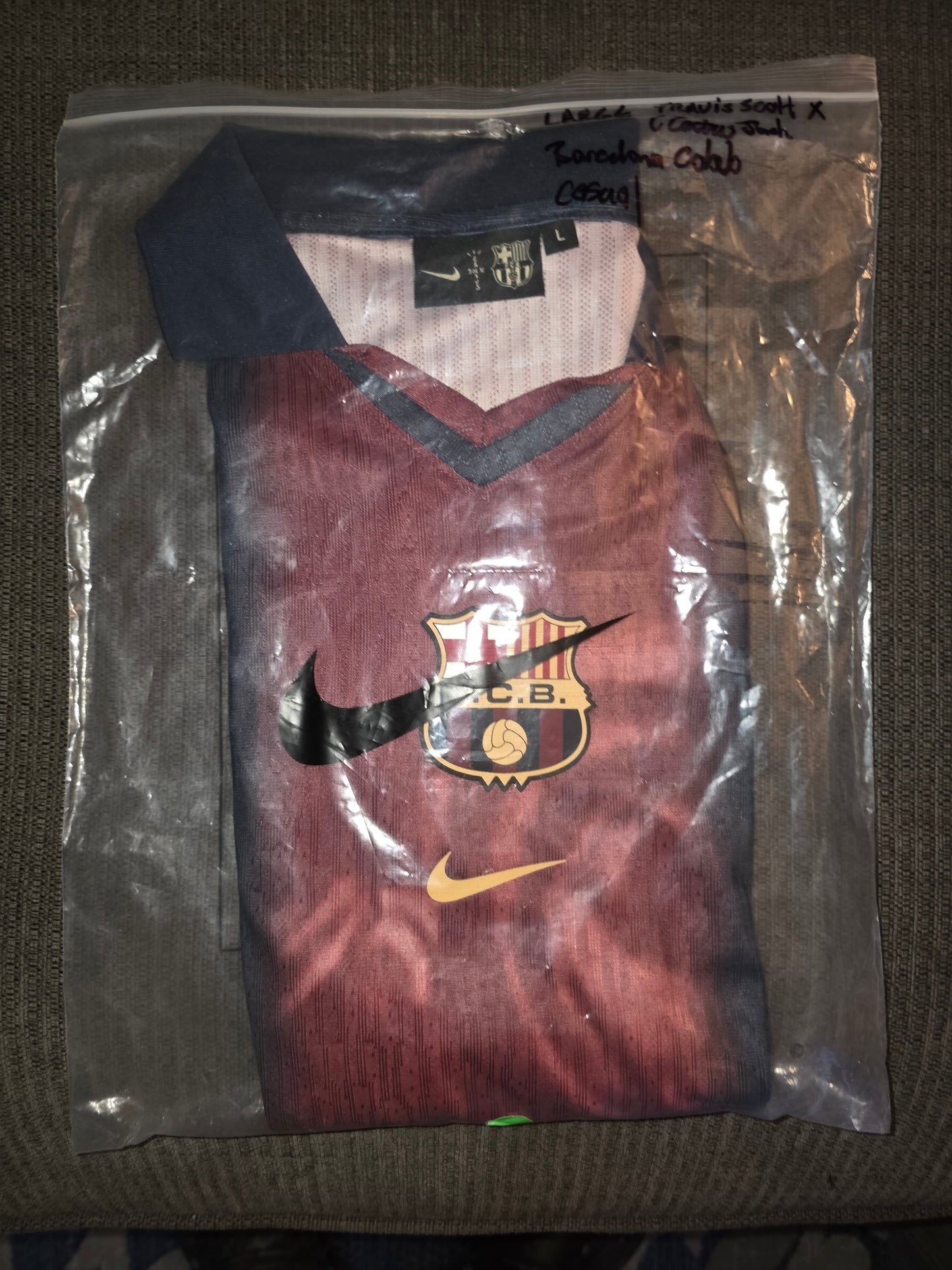 Cactus Jack x Nike x FC Barcelona Retro Jersey • Travis Scott Size Mens Large