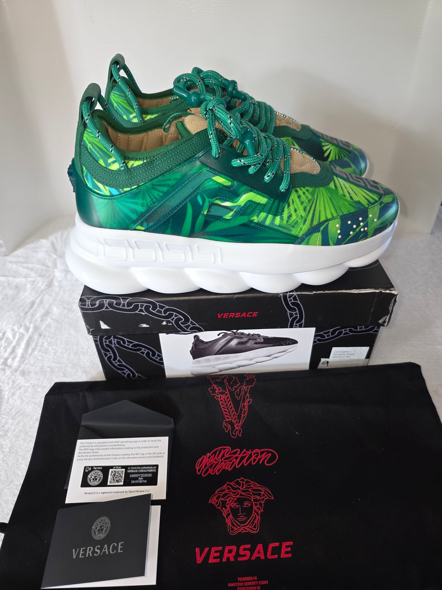 Concepts × Versace Chain Reaction M Leather Trainers