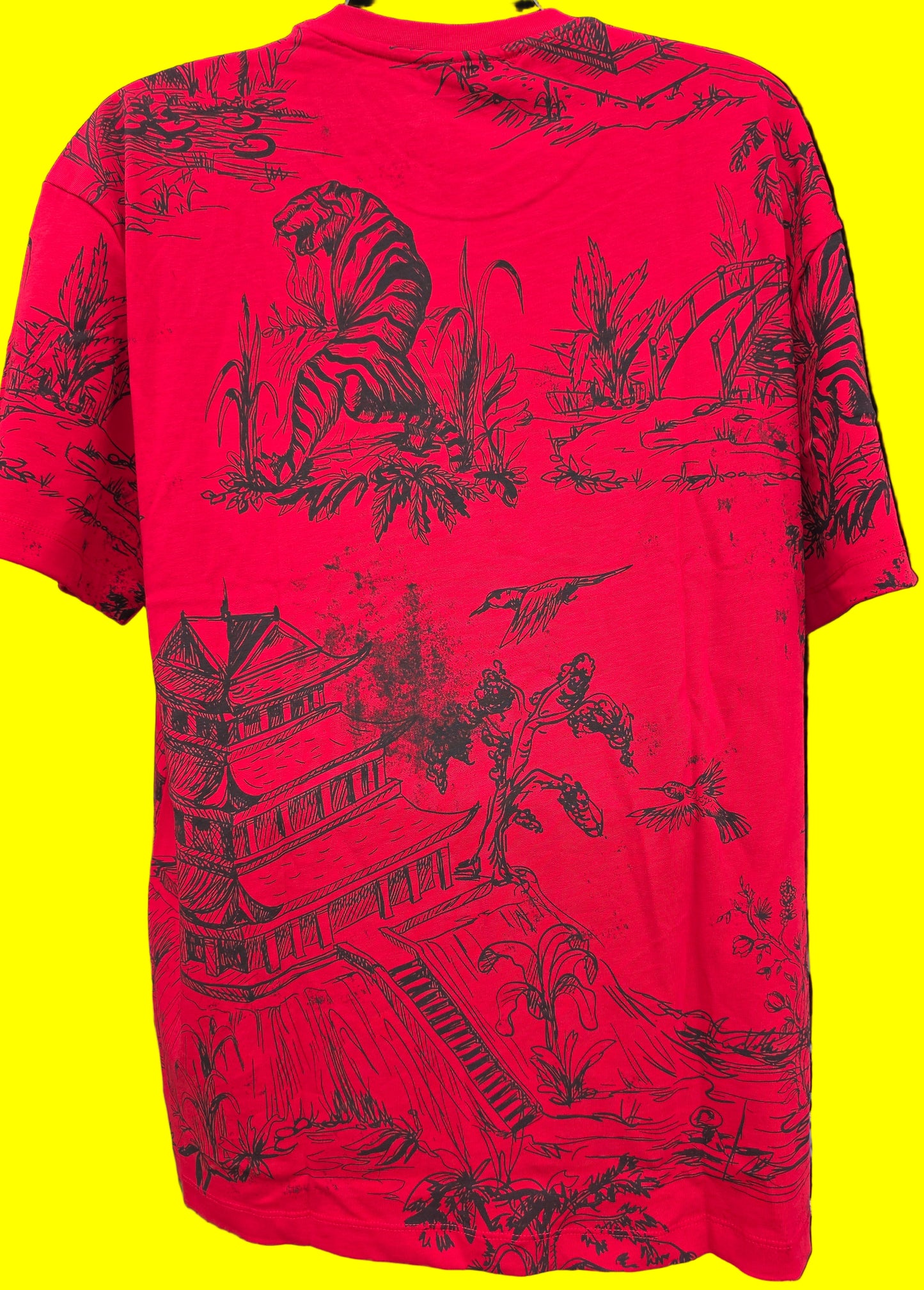 Left Point CH PRINT T-SHIRT Size Mens 2XL