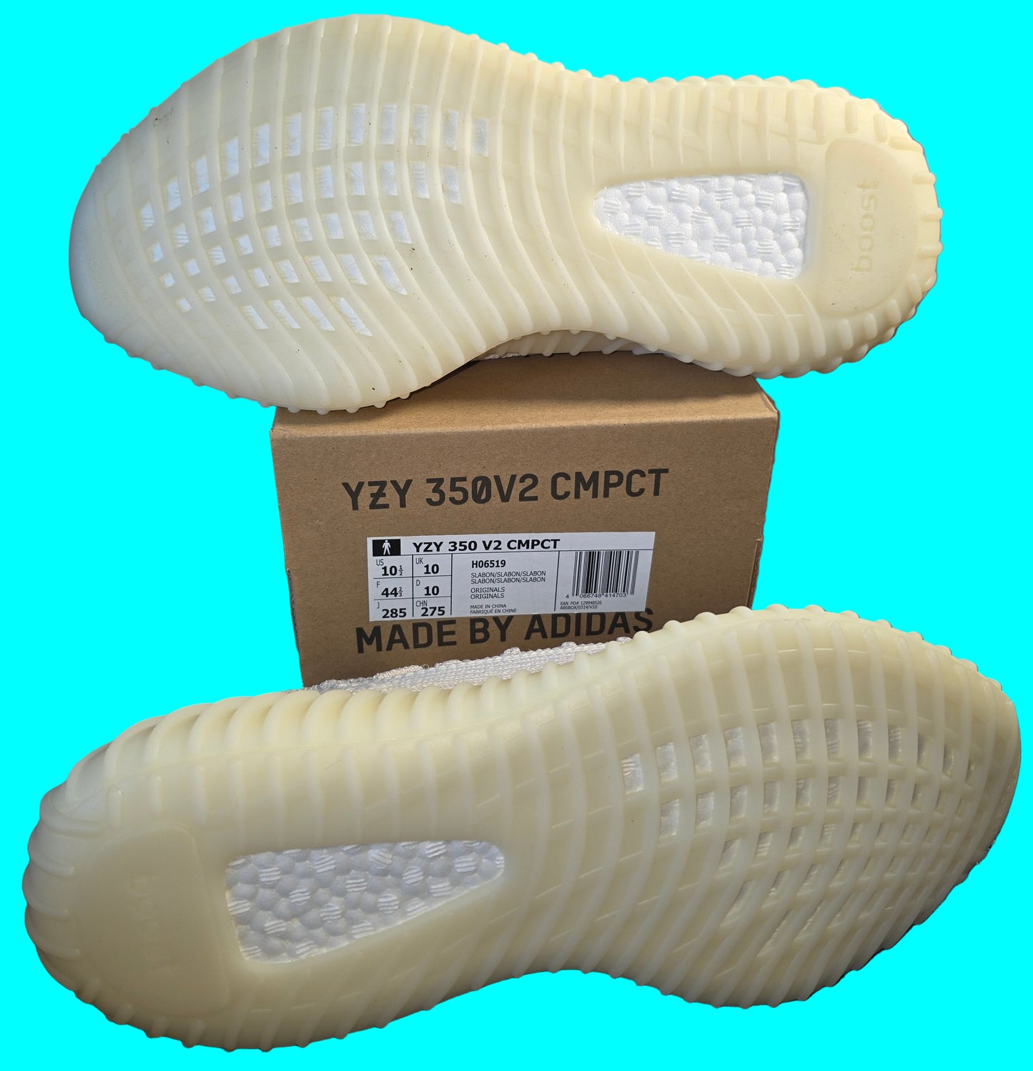 Yeezy 350V2 CMPCT (H06519) Slate Bone New with Box