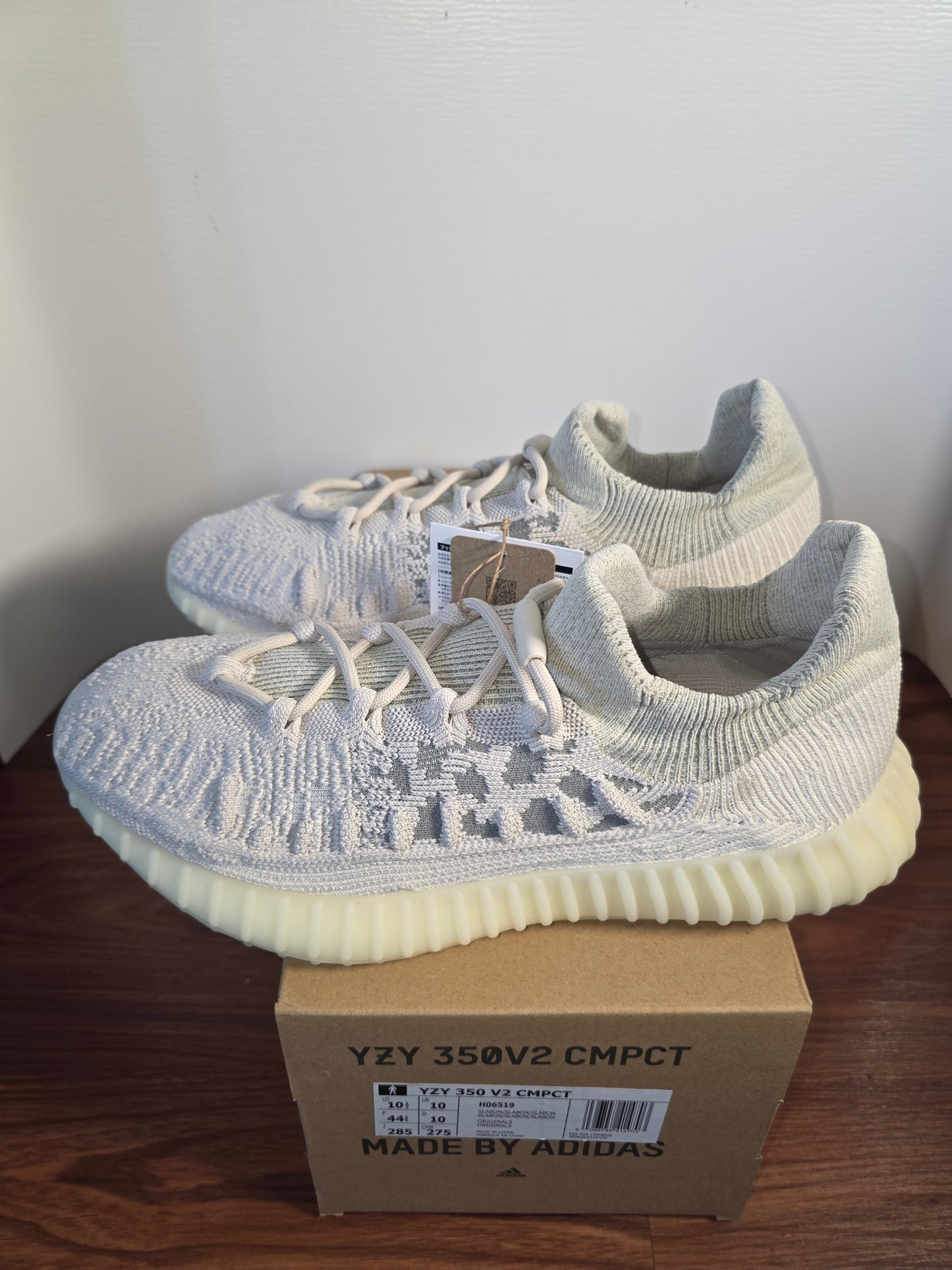 Yeezy 350V2 CMPCT (H06519) Slate Bone New with Box