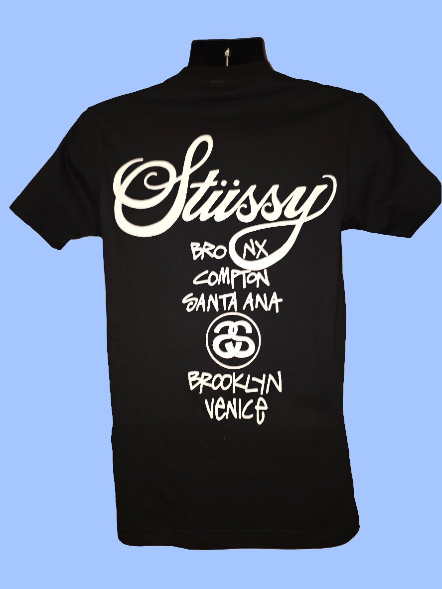Men's Size Small                   Stussy World Wide Tee Shirt