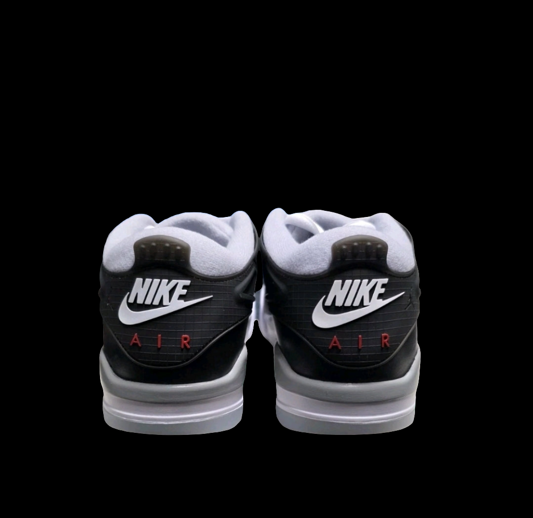 Air Jordan 4 RM PRM Black, Fire Red, Wolf Grey and white. 10 mens