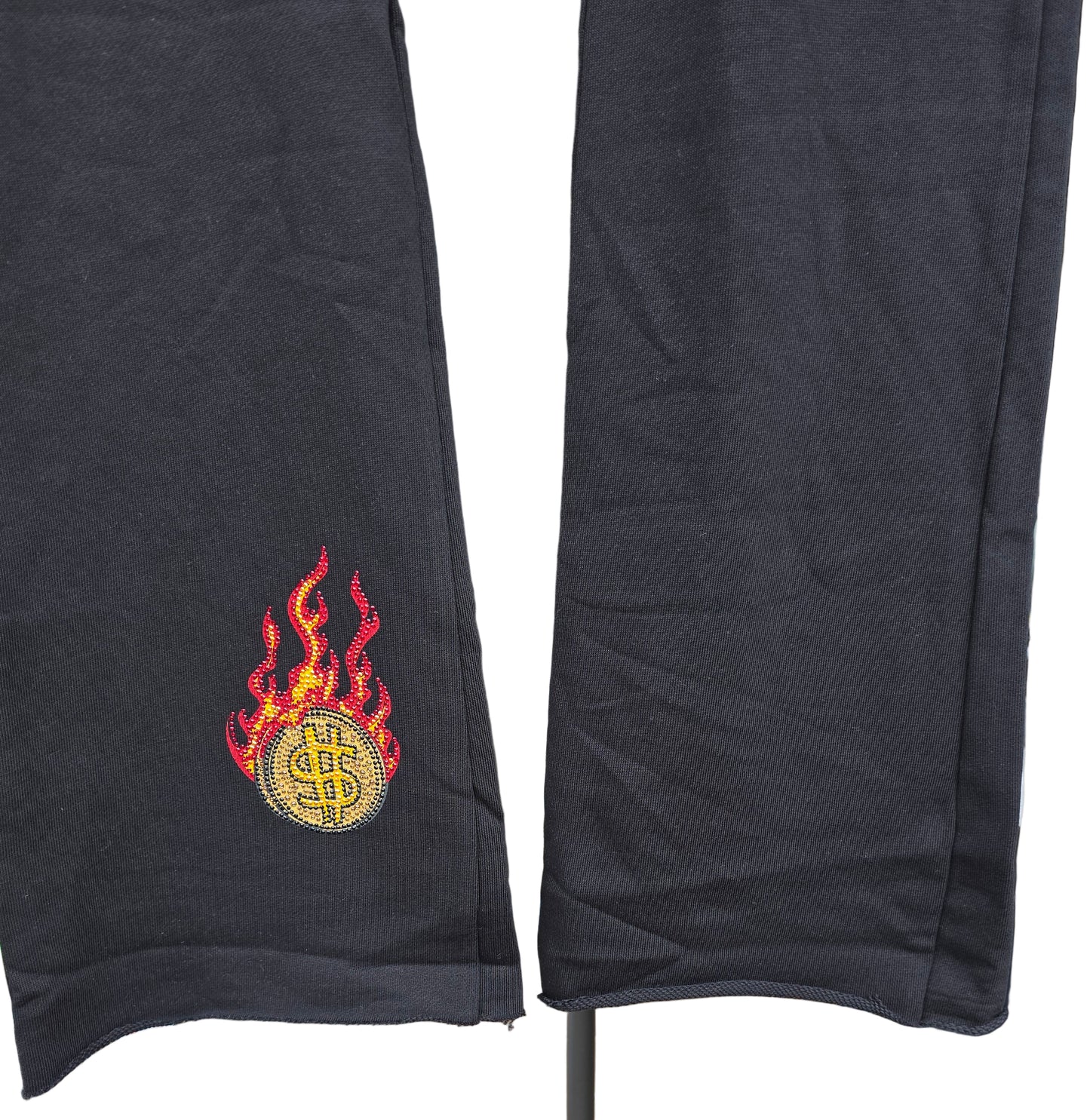 Left Point Rhinestone Sweat pants. Size 2XL, uncuffed