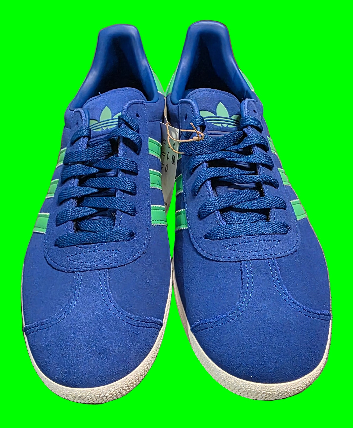 Adidas Gazelle Royal Blue Energy Green Mens Size 9.5