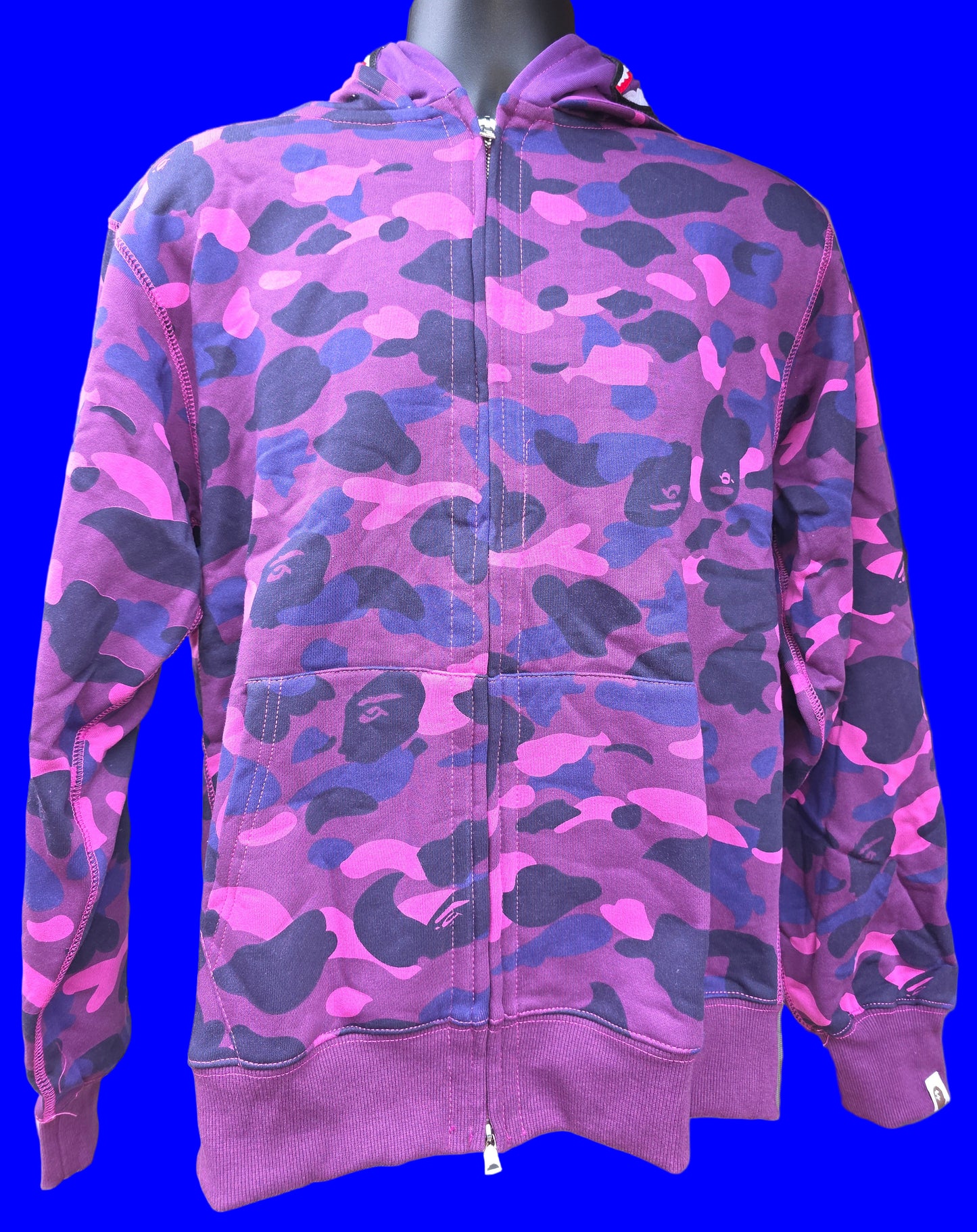 BAPE, Color Camo Shark Full Zip Hoodie (FW24) fitted Size XL and 2XL (Fits 1 size small)