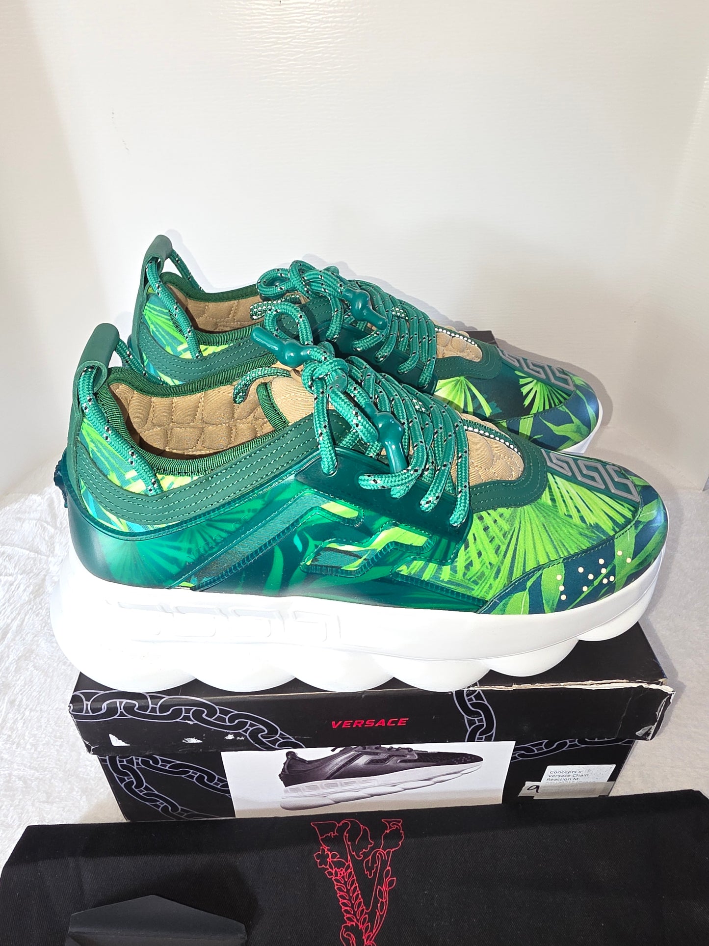 Concepts × Versace Chain Reaction M Leather Trainers