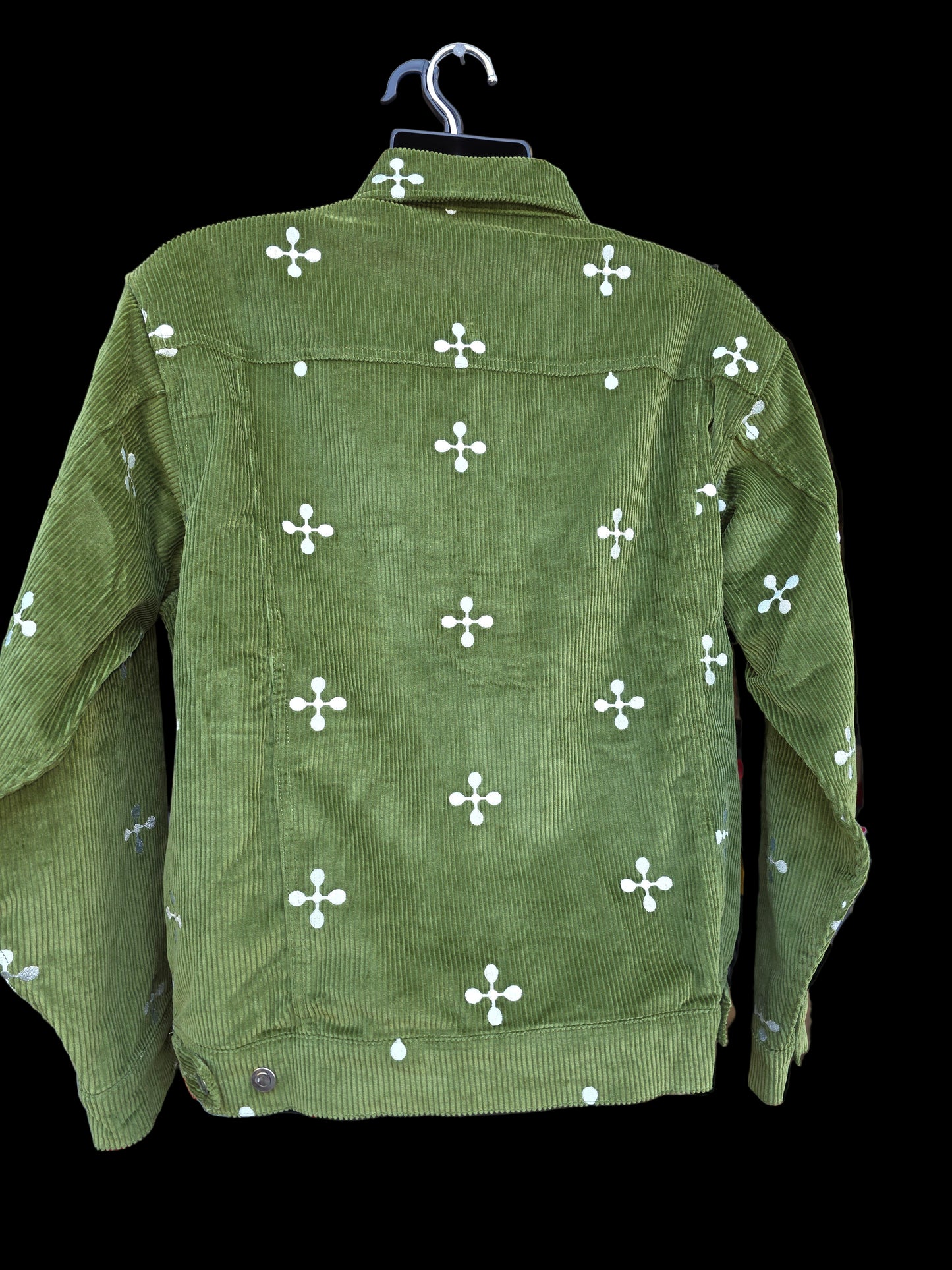 Size Medium                         BLACK SCALE LE-NOX CORDUROY JACKET Colorway WASABI