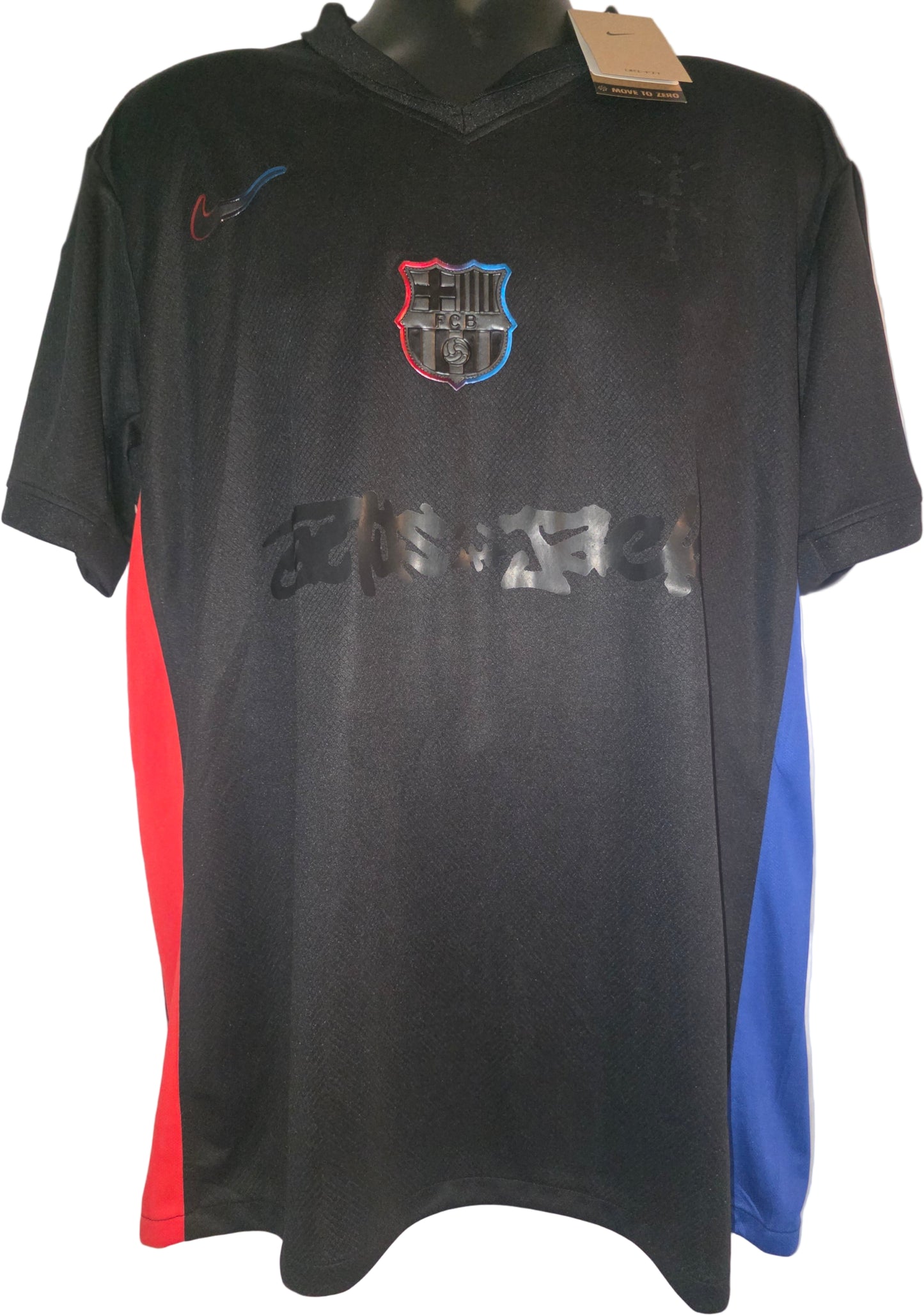 FC x Travis Scott Barcelona 2024/25 Match Away Cactus Jack Jersey. Player Lamine Yamal #19 Mens XL