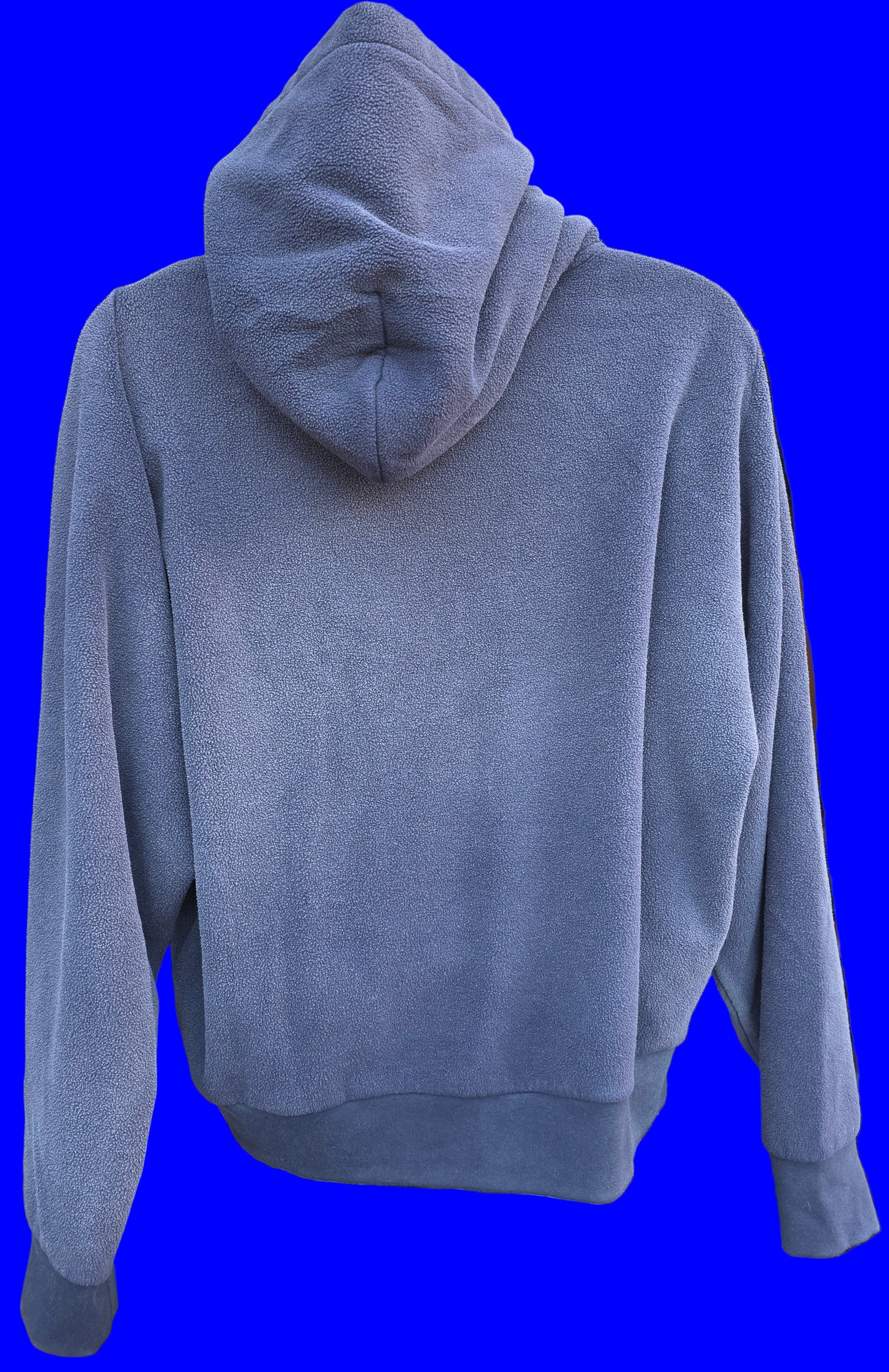 Yeezy Gap Balenciaga Men's Navy Blue Polar Fleece Hoodie size Large