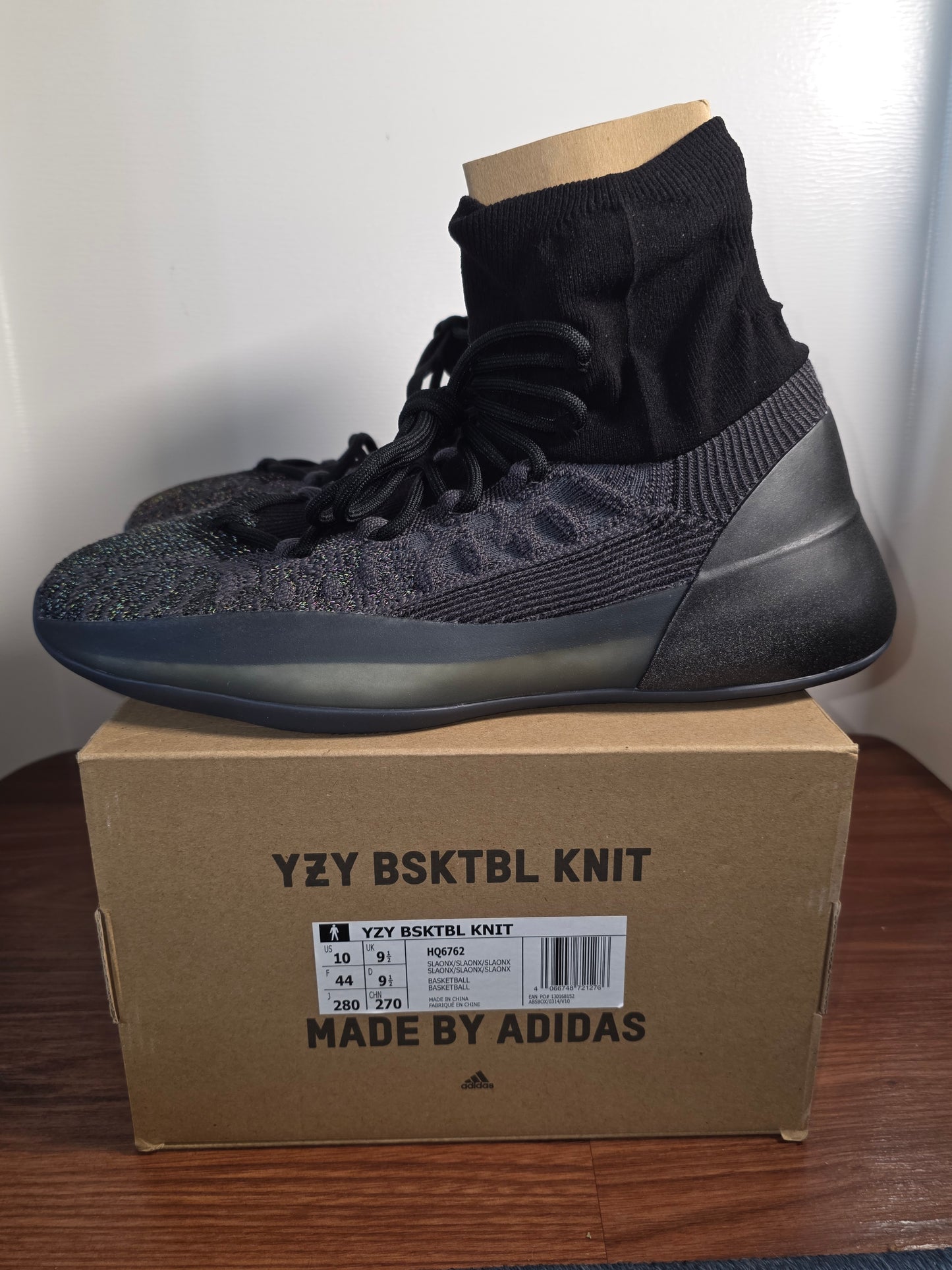 Yeezy Basketball Knit in Slate Onyx, (HQ6762) New with Box