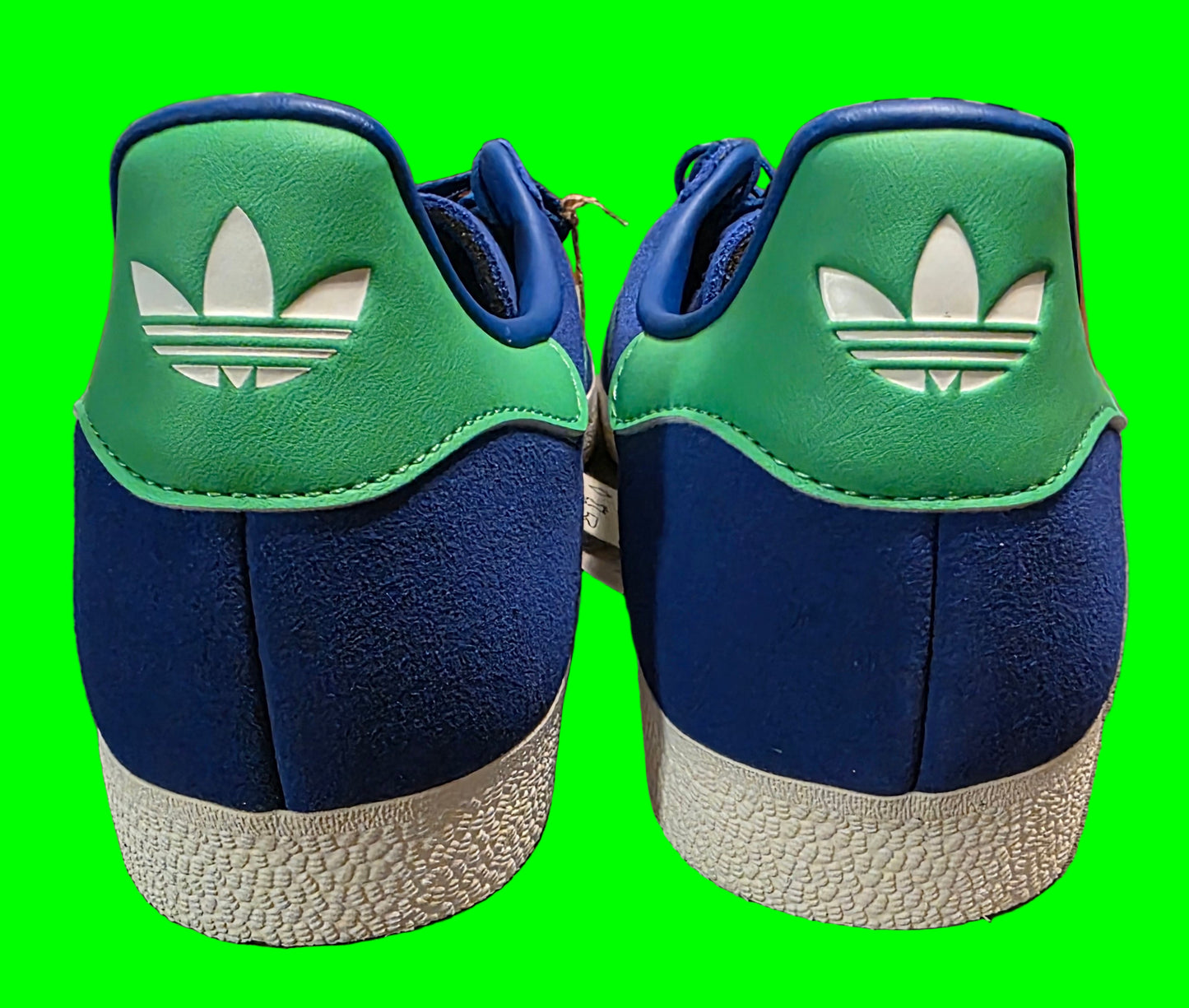 Adidas Gazelle Royal Blue Energy Green Mens Size 9.5