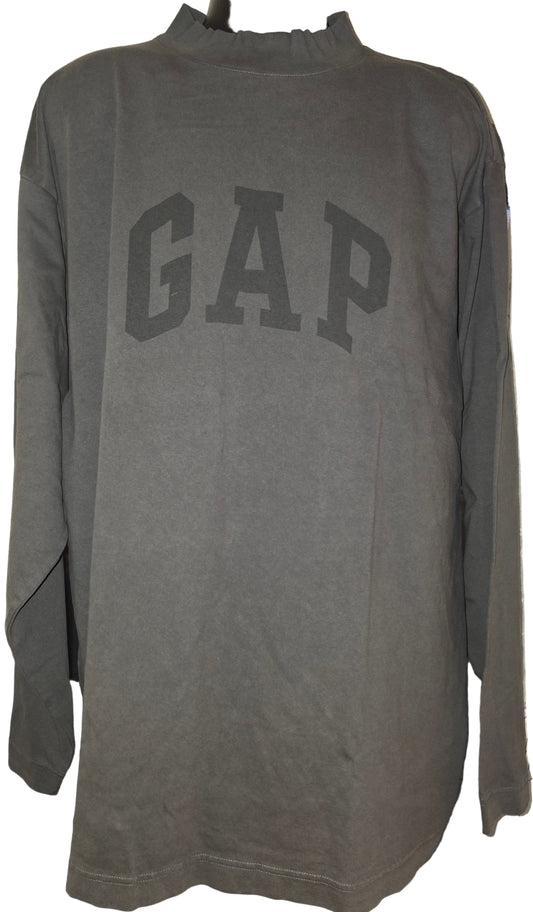 Men's Size Large                    Yeezy Gap Engineered by Balenciaga Dove Long-Sleeve Tee 'Dark Green'