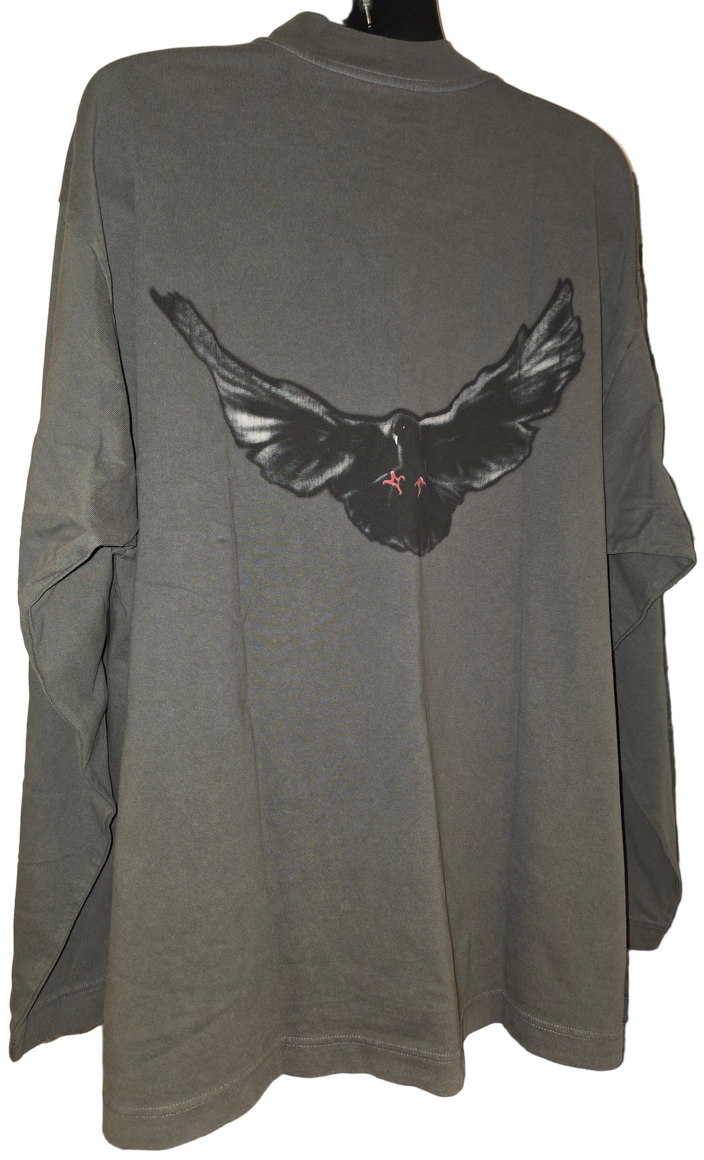 Men's Size Large                    Yeezy Gap Engineered by Balenciaga Dove Long-Sleeve Tee 'Dark Green'