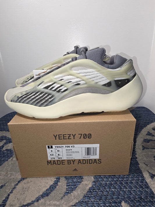 Yeezy 700 V3 (ID1674) FADSAL Brand New Men's 9 Women's 10.5 Glow in the Dark