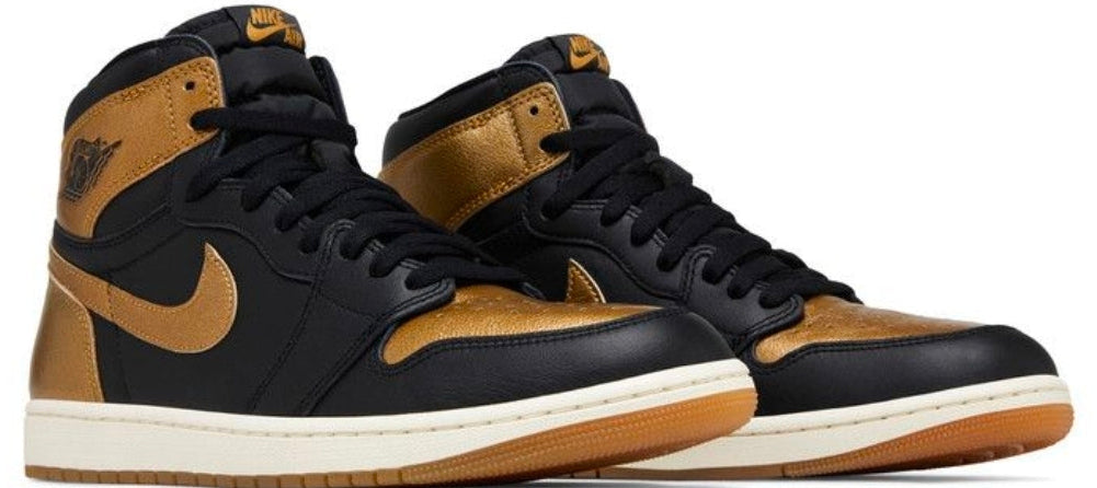 Nike Air Jordan 1 Retro High Og Black-Metallic Gold-Sail Sz 9 and 9.5 [DZ5485-071]