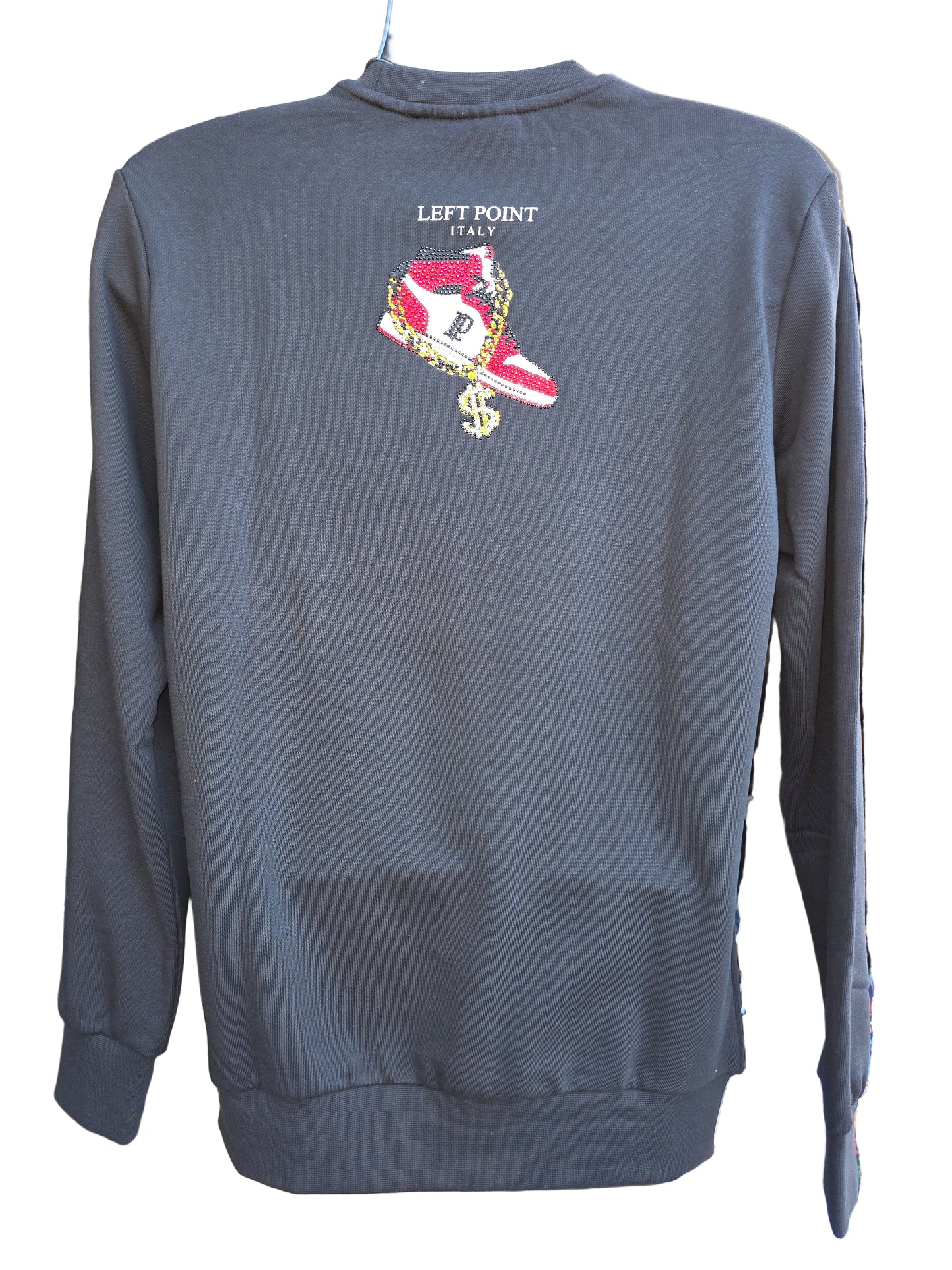 Men's Size Medium        Sweatshirt Money Left Point - Rhinestone W24-1217
58972807