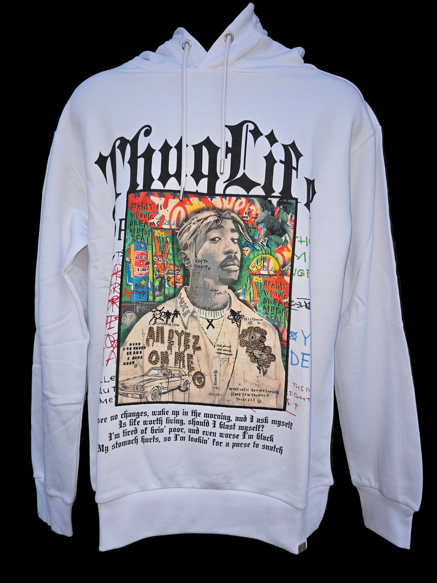 Men's Size Small                        Left POINT TUPAC HOODIE