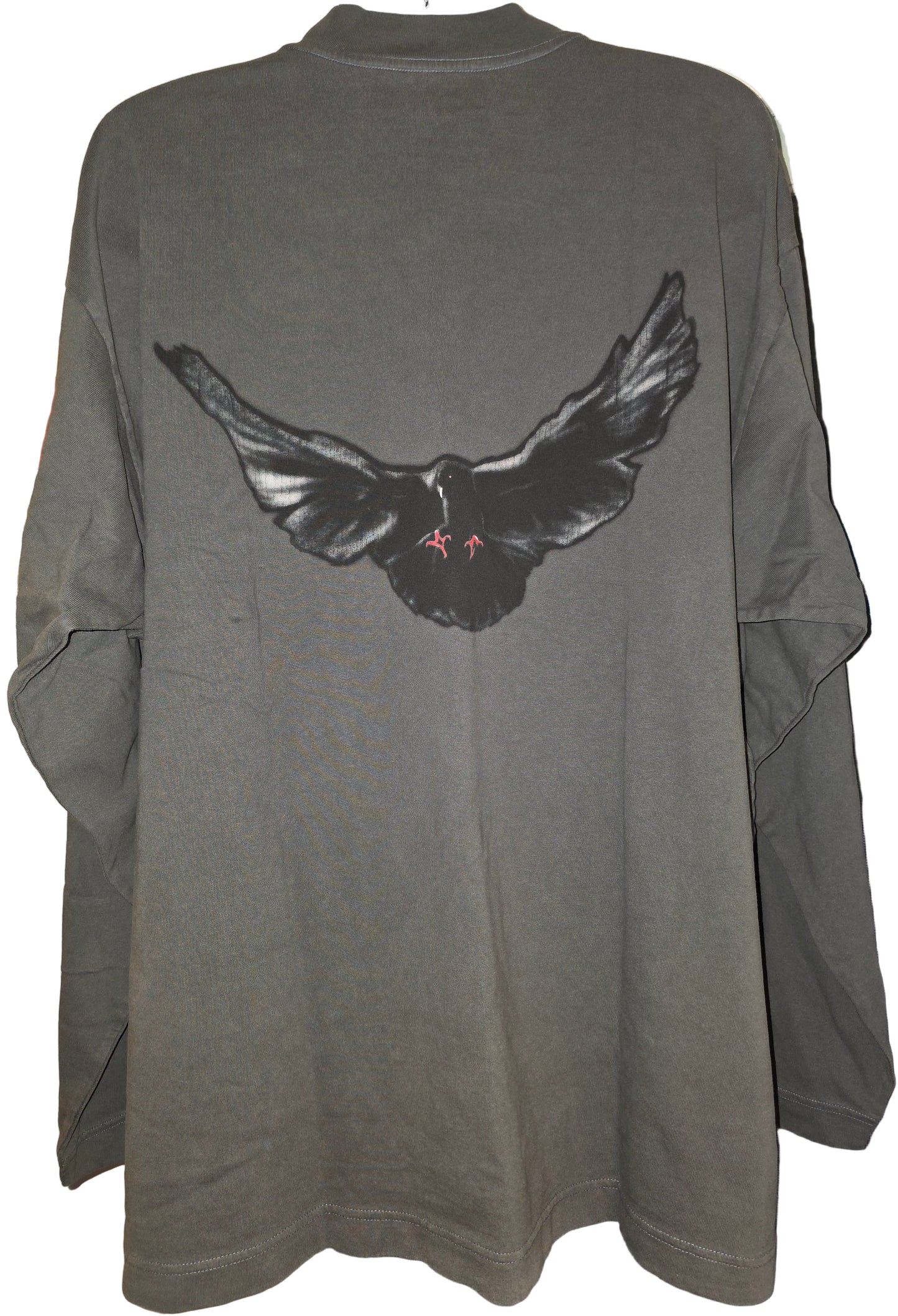 Men's Size Large                    Yeezy Gap Engineered by Balenciaga Dove Long-Sleeve Tee 'Dark Green'