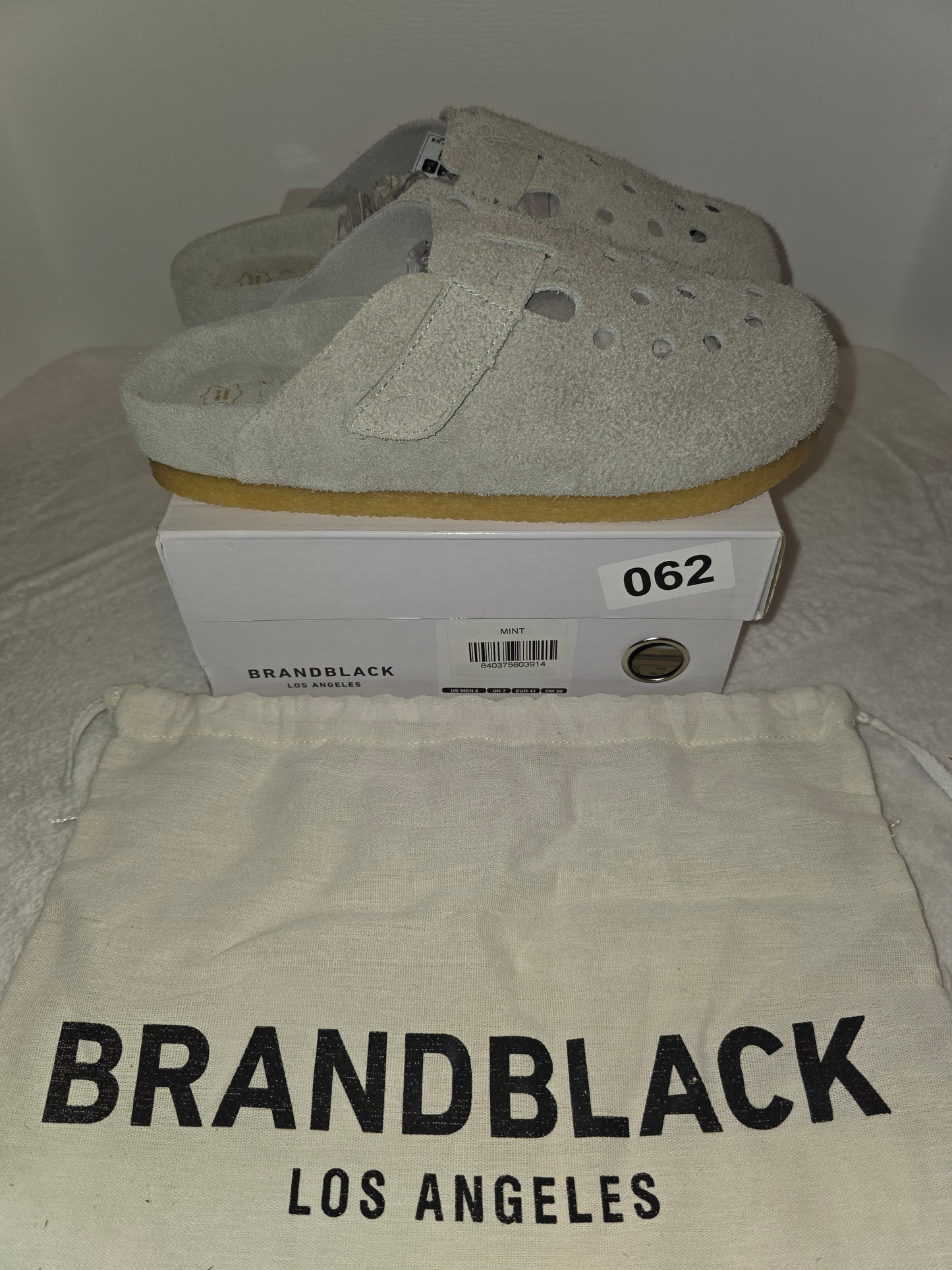 BrandBlack Los Angeles Carrera Suede Sandle, High quality, Unisex, New with Box