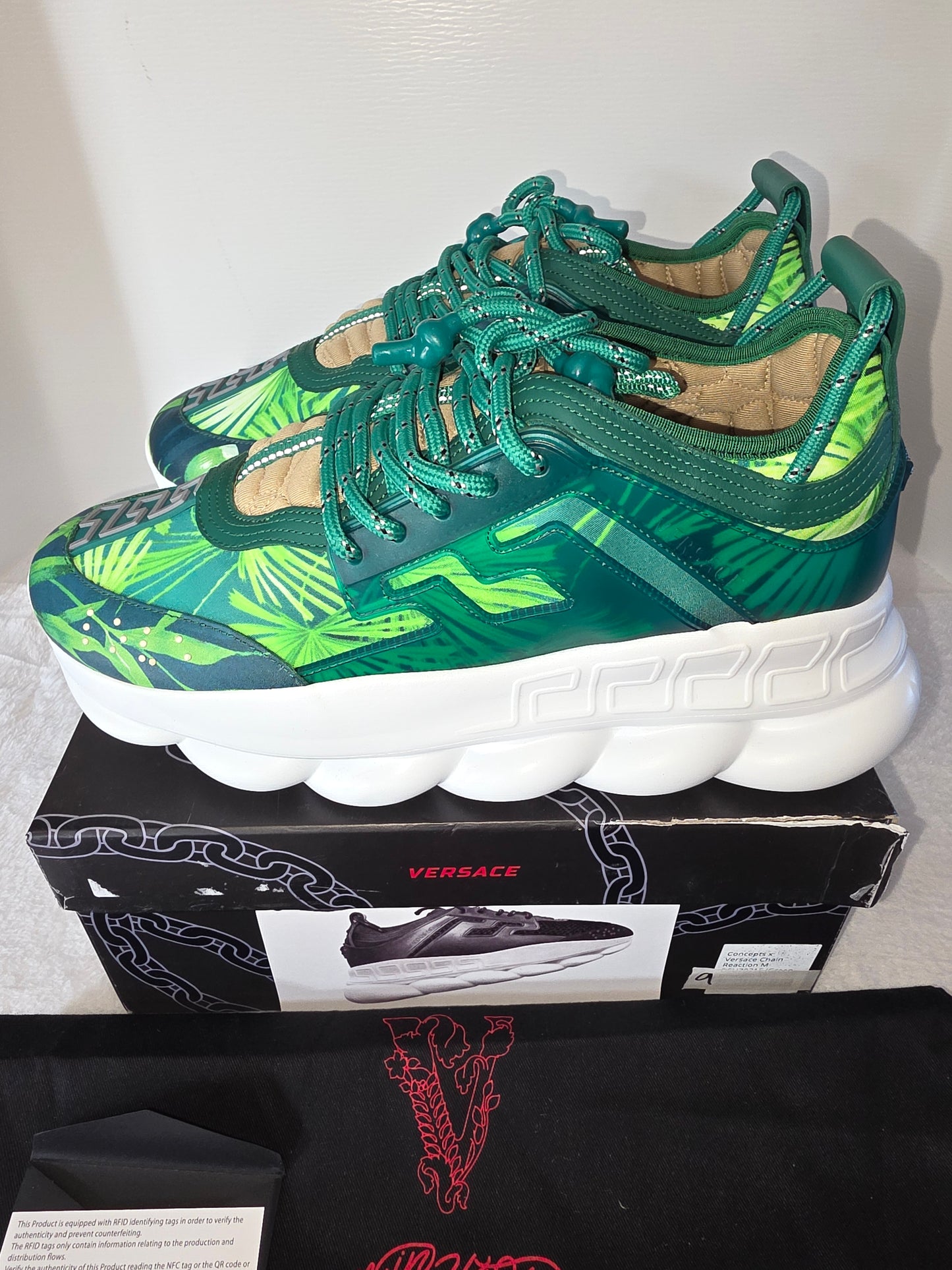 Concepts × Versace Chain Reaction M Leather Trainers