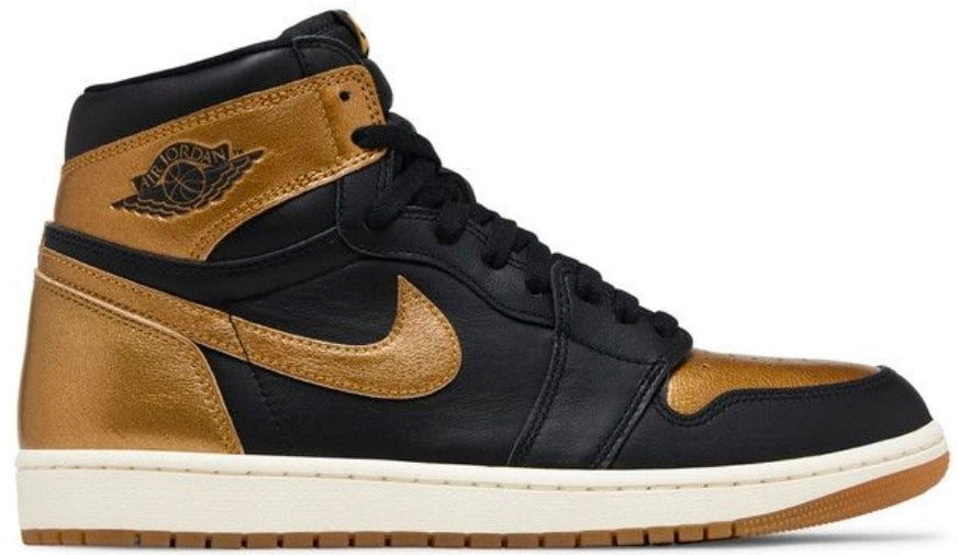 Nike Air Jordan 1 Retro High Og Black-Metallic Gold-Sail Sz 9 and 9.5 [DZ5485-071]