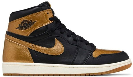 Nike Air Jordan 1 Retro High Og Black-Metallic Gold-Sail Sz 9 and 9.5 [DZ5485-071]