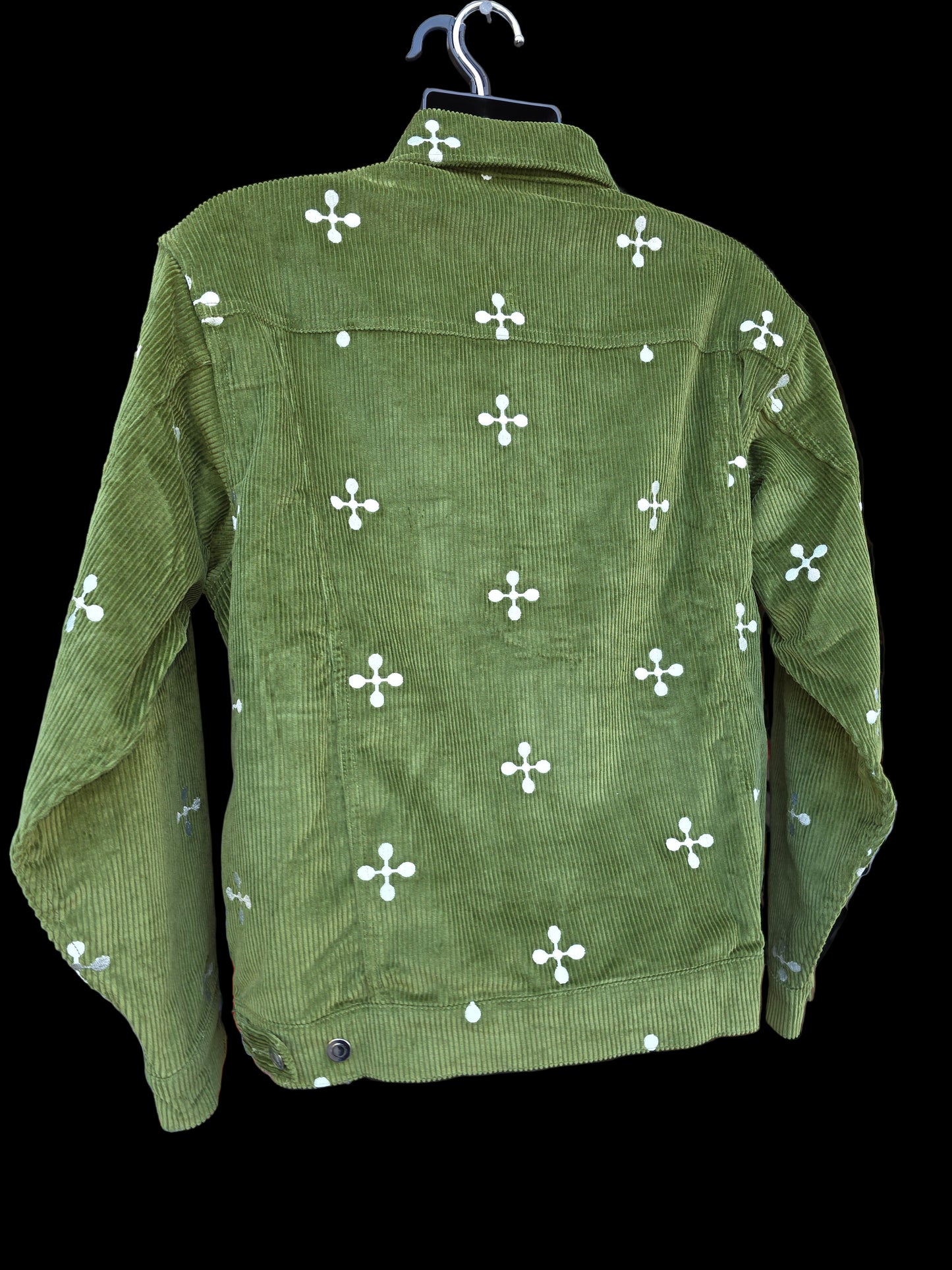 Size Medium                         BLACK SCALE LE-NOX CORDUROY JACKET Colorway WASABI