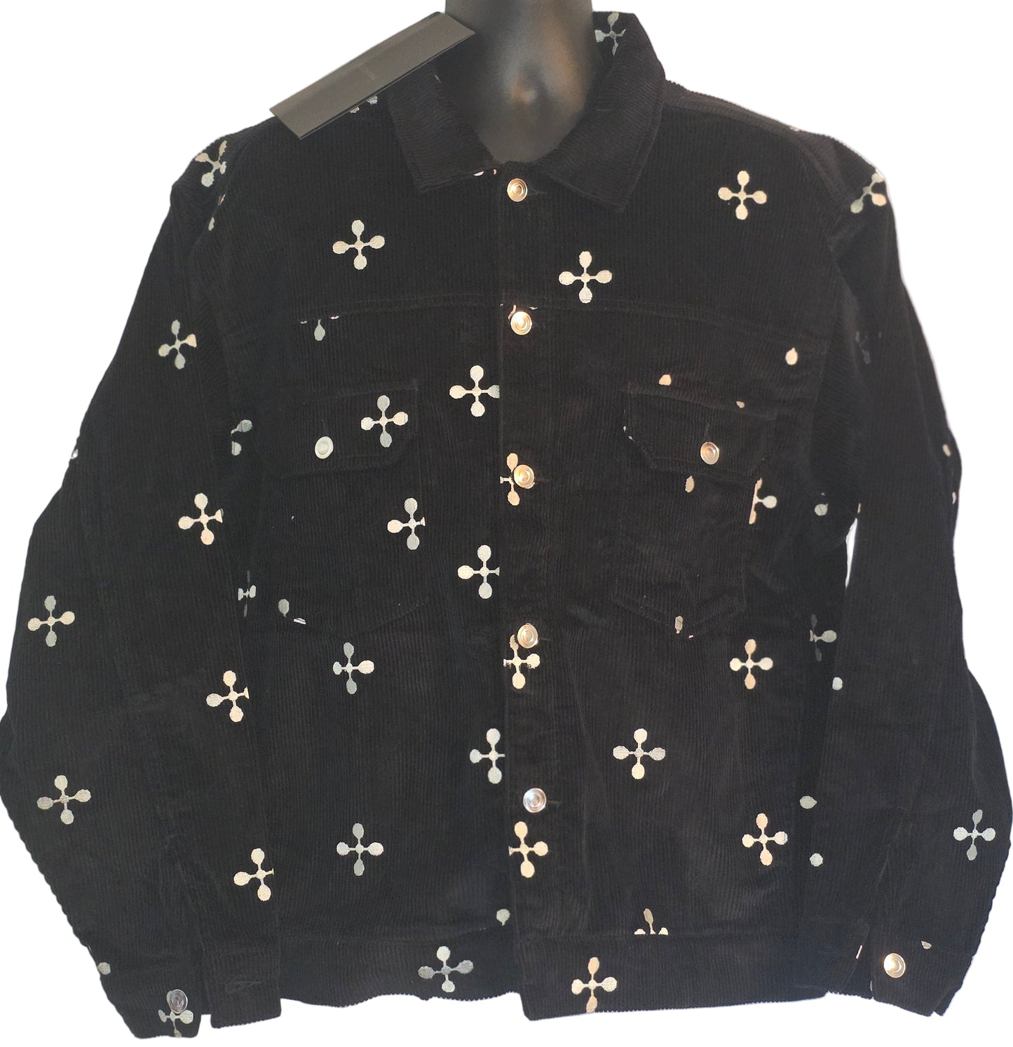 BLACK SCALE LE-NOX CORDUROY JACKET BLACK, Mens Extra Large