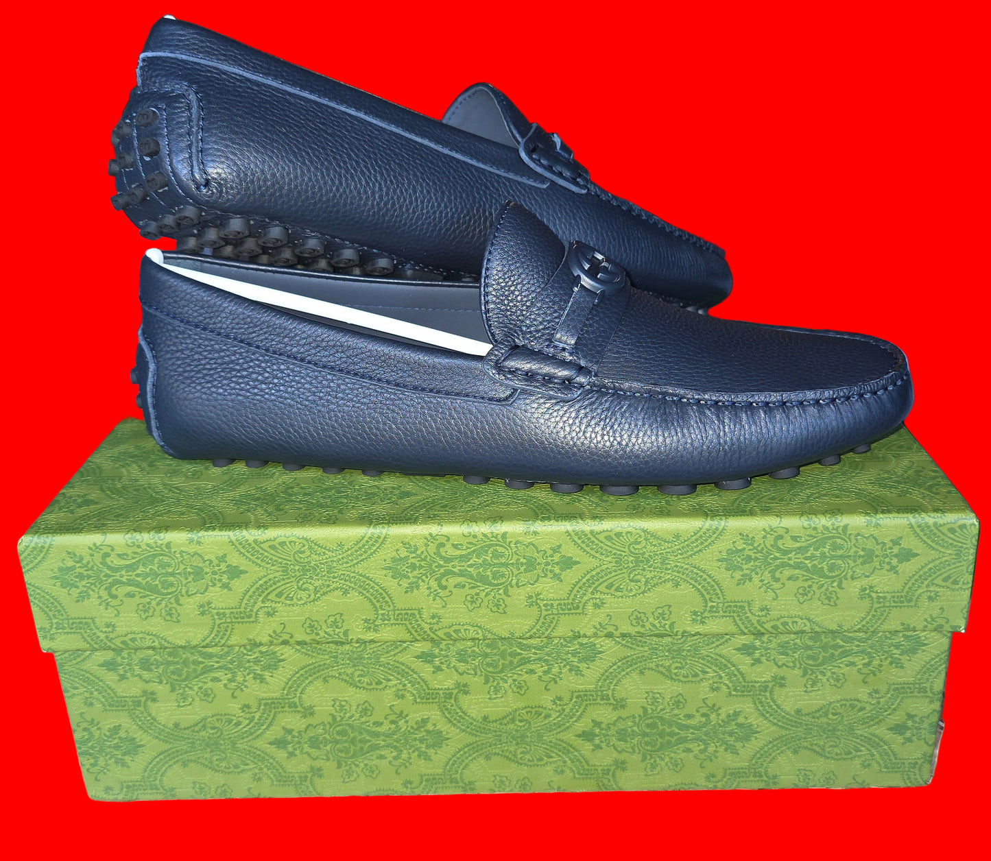 Men's driver with Horsebit "G" logo Mens Size 11