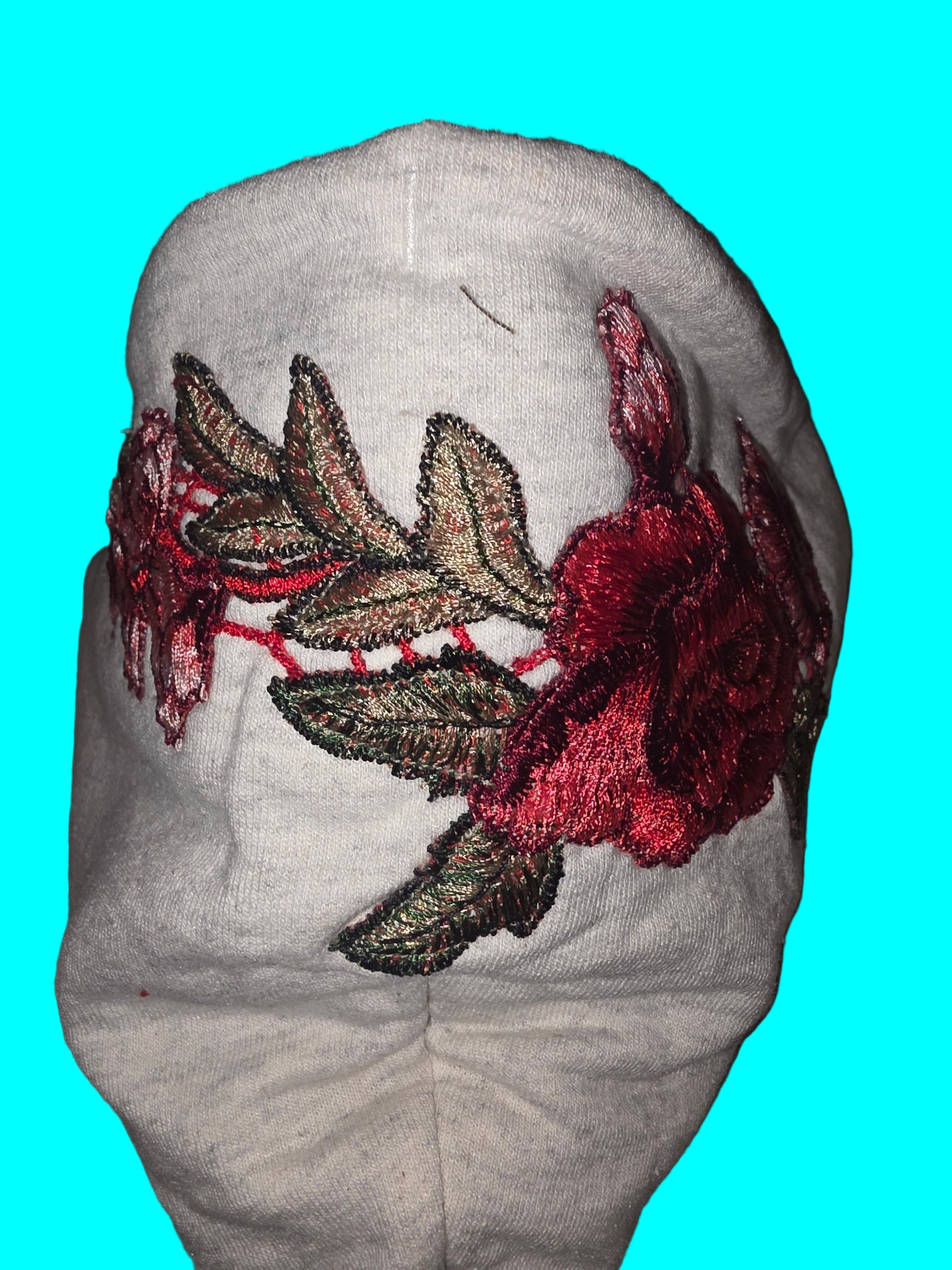 Size Men's Medium                  Civil Regime Hoodie Champion Red Rose Embroidered Floral Pullover