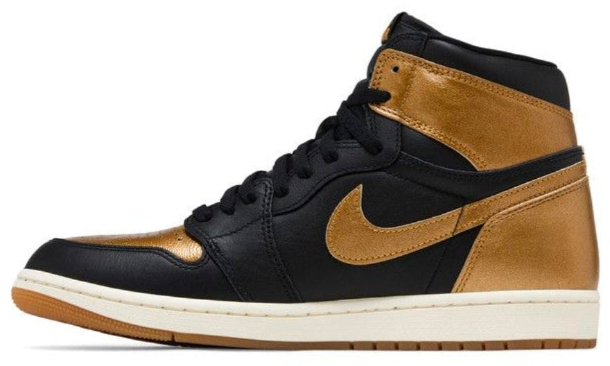 Nike Air Jordan 1 Retro High Og Black-Metallic Gold-Sail Sz 9 and 9.5 [DZ5485-071]
