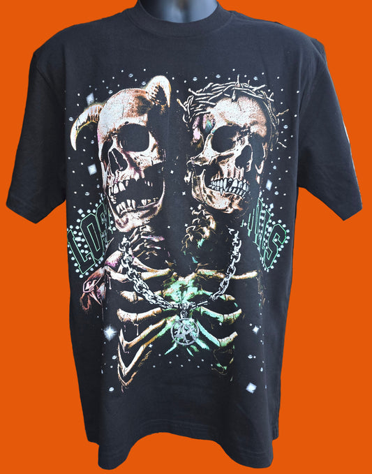 Lost Hills Twins Tee Black Size Medium