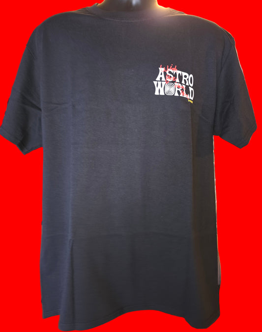 Travis Scott Astroworld Tour Wish You Were Here Tee Mens size Large and Size Small