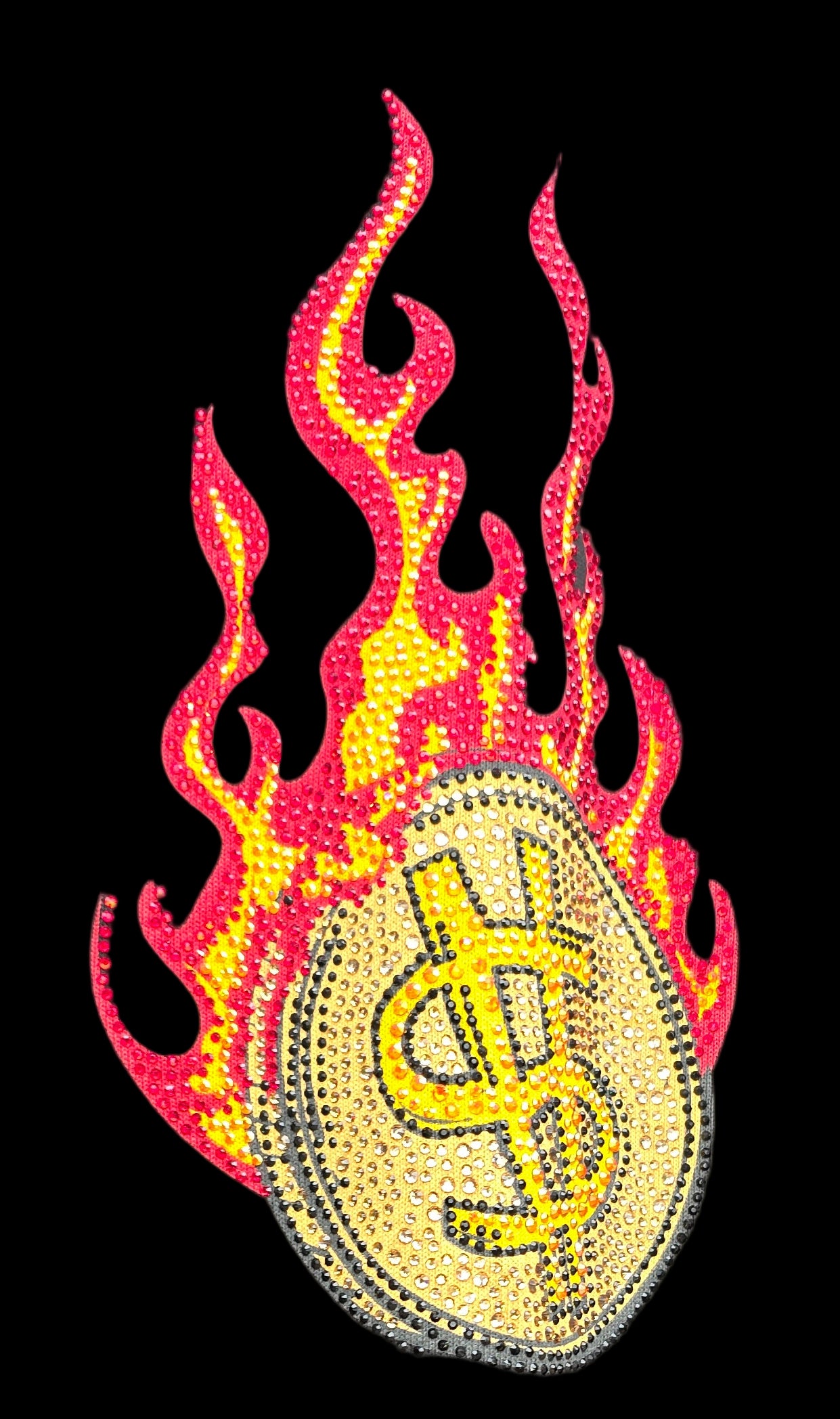 Left Point Rhinestone Sweat pants. Size 2XL, uncuffed