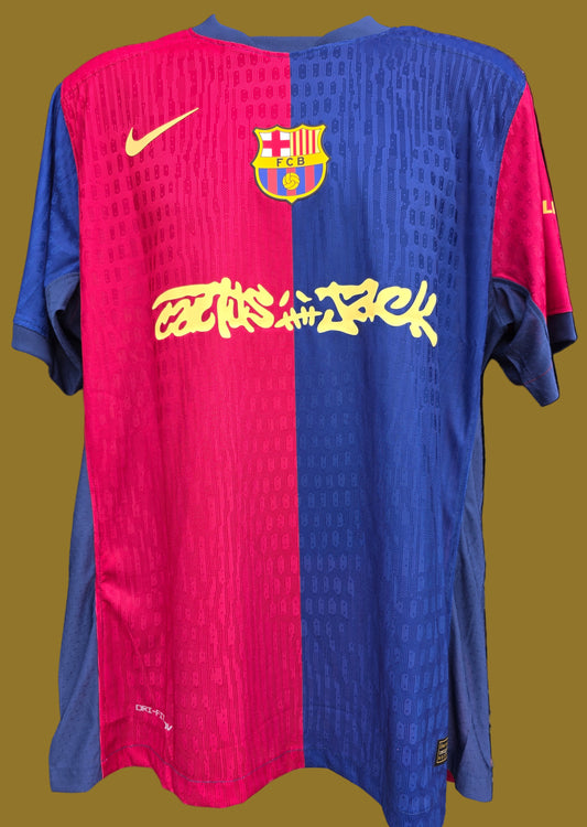 FC Barcelona x Travis Scott Limited Edition Match Home 2024/25 Jersey Mens size 2XL (Fits 1 size small)