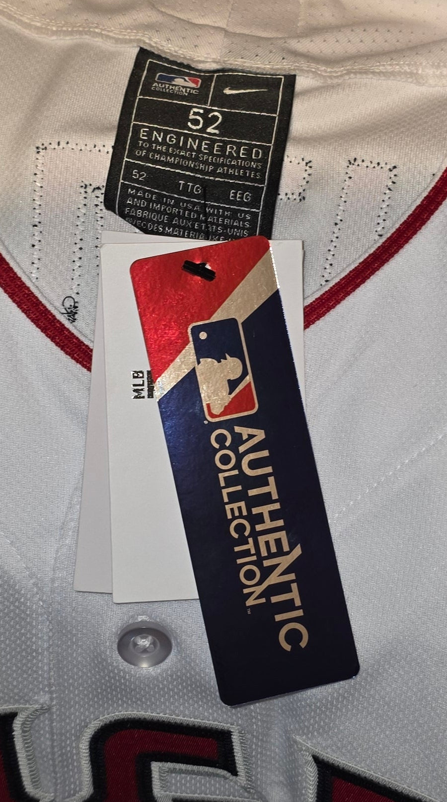 Nike Shohei Ohtani # 17 Los Angels Authentic (same as on field) Home Jersey  White Mens Size 52 (Retail 424.99)